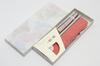 [Hasegawa] Kyoto-style Fan, Cherry Blossom Pattern, Pink, Carved Clove Wood, Double-sided Design, Handmade by Kyoto Craftsmen, Fan Case Included, In