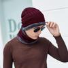 Neckwarmer Beanie Set (Wine)/Fur Hat Beanie Winter Hat