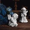 Nordic Angel Girl Resin Statue: Creative Ornament for Living Room Bookshelf.