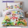 Cardcaptor Sakura Pattern Bedding Set Quilt Cover Pillowcase Home Decor Gift (1 * Duvet Cover + 2 * Pillowcase, Without Core)