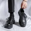 Spring And Autumn Casual Leather Shoes That Big Head Business Dress High Sense Low Top Martin Boots Men'S Shoes 66109-R