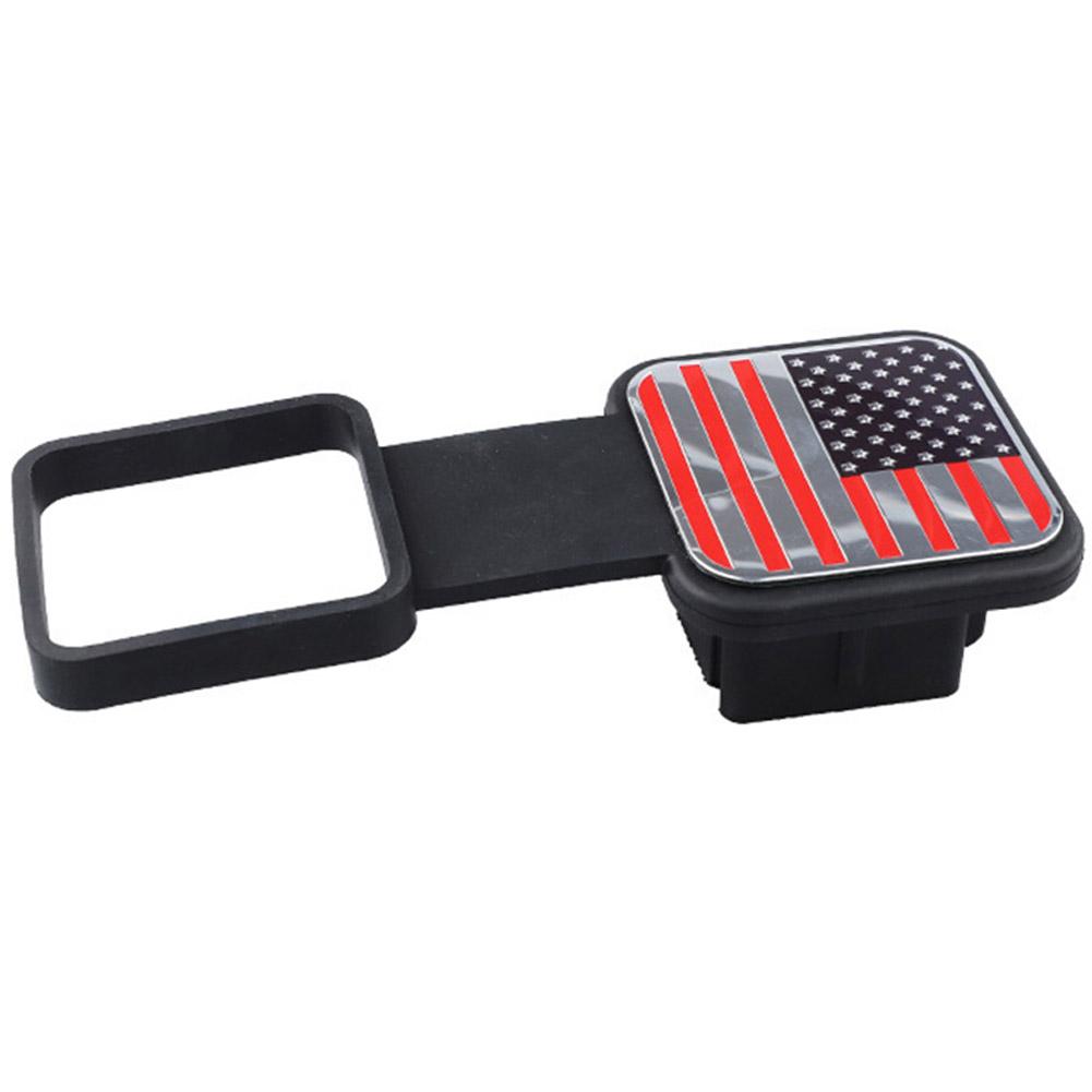 Tow Plug Tube Cap Protector Trailer Hitch Receiver Cover Plug Waterproof Trailer Hitch Cover 2 Inch Receiver Auto Square Plug