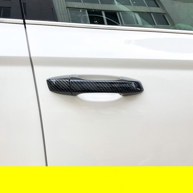 Für Volkswagen VW Touareg CR MK3 Karbonfaser Chrom Auto Türgriffabdeckung Zierleiste Aufkleber Styling