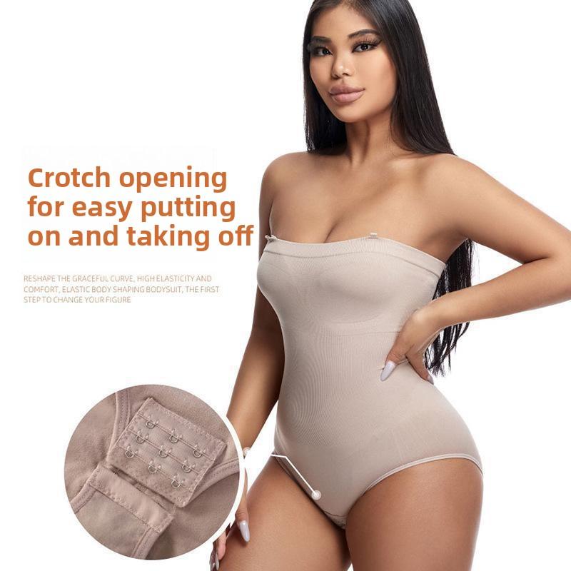 Odpinane ramiączka Bezszwowe modelujące body dla kobiet Bez ramiączek Kontrola brzucha i podnoszenie pośladków Obcisły cincher talii Plus size Body shaper