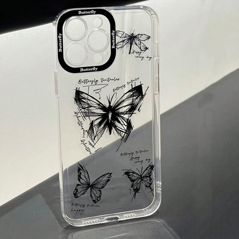 Phone Case For Infinix Zero 30 4G Hot 30i 40 Note 30 Pro Smart 8 7 Tecno Spark 10 20 Pro Cover Soft Silicone Capa Butterfly