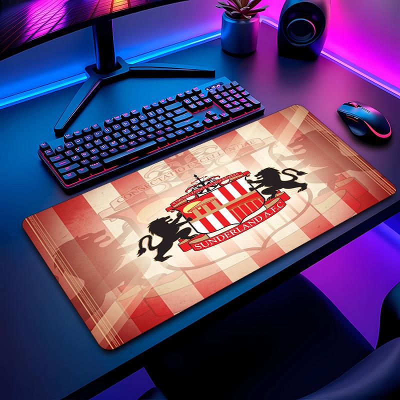 Podložka pod myš s fotbalovým vzorem Sunderland Ne?Protiskluzová gumová základna Herní podložka pod myš na stůl Kancelář Domov