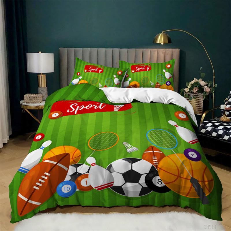 Gymnastics Duvet Cover Cute Girl Ballerina Dancer Bedding Set Microfiber Sport Theme Comforter Cover Twin King For Gymnast Lover