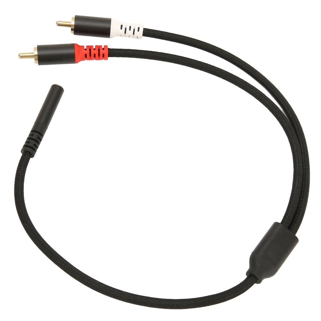 3.5mm To 2RCA Cable Female To Male Stereo Bidirectional Gold Plated Sound Y Splitter Cord for Phone