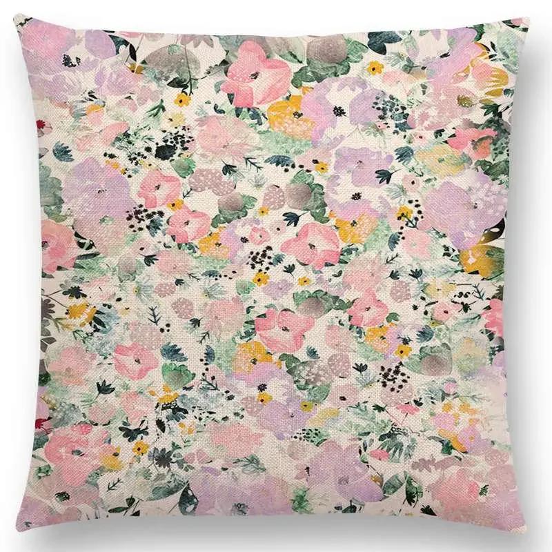 Newest Little Girl Cushion Cover Floral Pattern Dreamy Garden Fantasy Night Sofa Pillow Case For Girls