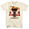 טי שירט לגברים עם עטיפת האלבום Eliminator של ZZ Top, רכב, להקת רוק, מרצ'נדייז סיבוב הופעות