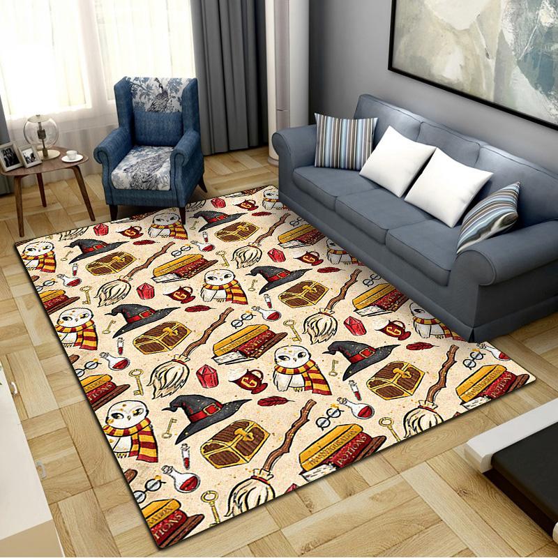 Magic School Carpet Rug for Living Room Bedroom Home Sofa Decoration,Kids play Non-slip Floor Mat