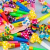 13/30/56/96pcs Retractable Party Blower Plastic Blow Horn Funny Long Tongue Noisemaker for Carnival Holiday Party Decor XJM