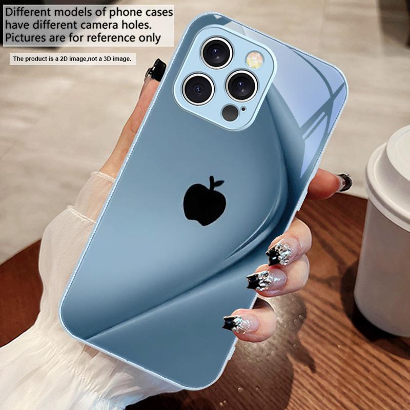 Einfacher violetter Farbverlauf für iPhone 16 E 15 14 13 Plus 12 mini 11 Pro Max XR Xs Max 16E X 7 8 6 6S 22 Gehärtetes Glas Handyhülle