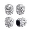 Tire Rhinestone Decor Valve Caps Diamond Bling Bling Shiny Wheel Valve Dustproof Cover Car Motorcycle Tyre Accessories