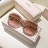 Europe And The United States New Metal Hollow-out Chain Leg Sunglasses Cross-border Fashion Trend Street Catwalk Sunglasses