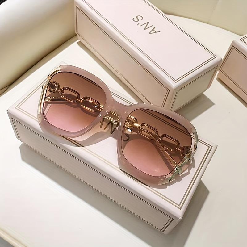 Europe And The United States New Metal Hollow-out Chain Leg Sunglasses Cross-border Fashion Trend Street Catwalk Sunglasses
