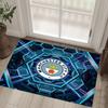 Manchester City Design Crystal Velvet Carpet Cozy Non?Slip Printed Rug For Bedroom Living Room Entrance