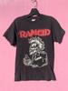 Camiseta clássica de manga curta preta da banda punk rock Rancid KV28715 Unissex