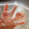 Clear Cartoon Jellyfish Squeeze Toy Stress Anxiety Relief Glitter Jellyfish Sensory Toy Kids Teens Adults Portable Soft TPR Jellyfish Pinch Toy