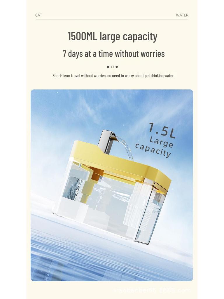 Automatic Cat & Dog Water Fountain: Smart Circulating Dispenser & Purifier