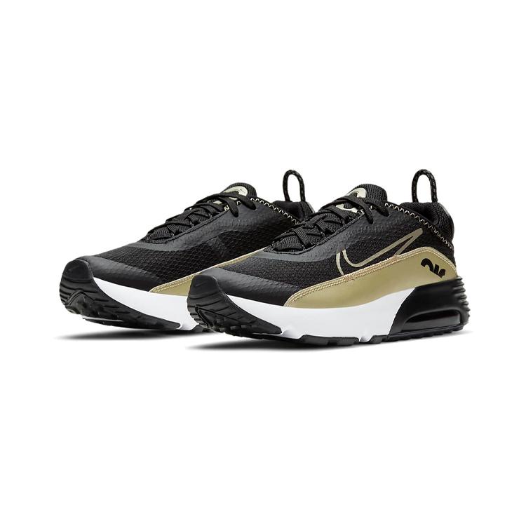 Nike Air Max 2090 Low Top Kids Lifestyle Shoes Black Gold Children Aged 3 7 Years Old CU2093-006