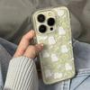 High-End iPhone 14 Pro Max Soft Transparent Case with Small Fresh Flowers - Trendy Design for iPhone 13 and 12 Models