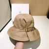 Japan's New Cotton Domed Fisherman's Hat Fashion Elegant Wide Brim Sunscreen Visor Hat Foldable Basin Hat