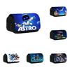 Astro Bot Kid Pencil Bag With Dual Compartments For School And Kindergarten