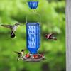 Hummingbird Feeder Hanging Bird Feeder with Ant Moat Outdoor Hummingbird Feeder with 6 Feeding Ports for Garden Backyard Decor