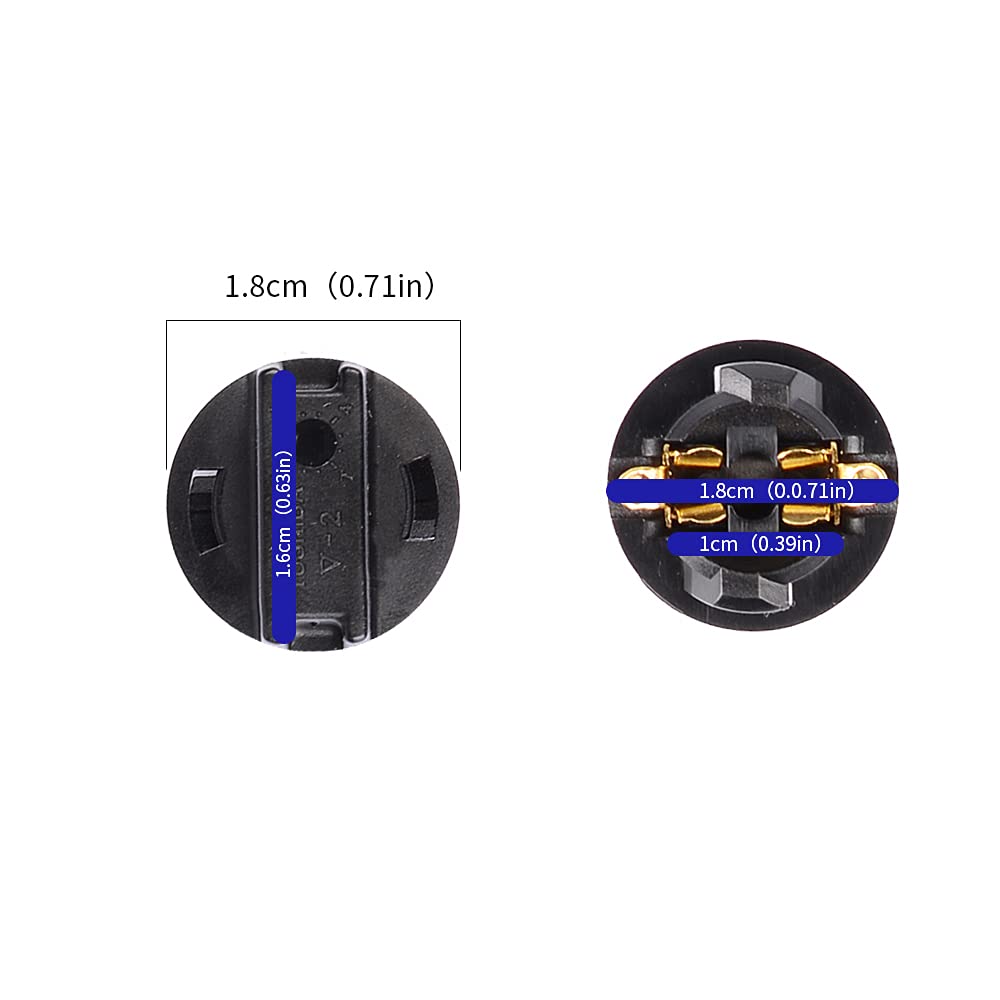 HUIQIAODS Patice pro LED žárovku T10 Patice klínku Držák světla do auta (10 ks)