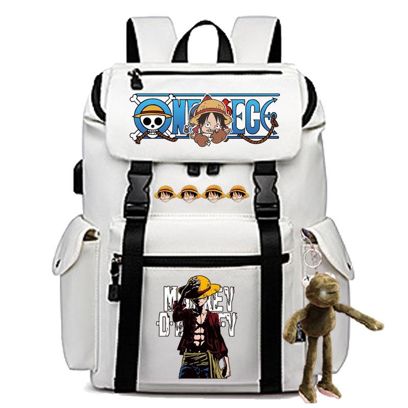2024 grenzüberschreitend neu beliebt ONE PIECE Cartoon-Muster Rucksack Studenten große Kapazität Laptop