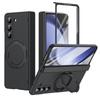 Tempered Glass Film Magnetic Ring Case for Samsung Galaxy Z Fold 7 6 5 Fold7 Fold6 Fold5 Full Coverage Cover