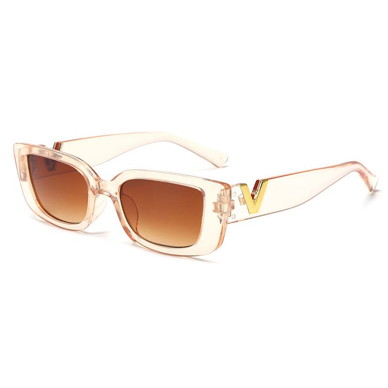 Nouvelles lunettes de soleil à petite monture version coréenne pour femmes, lunettes de soleil carrées à la mode hip-hop