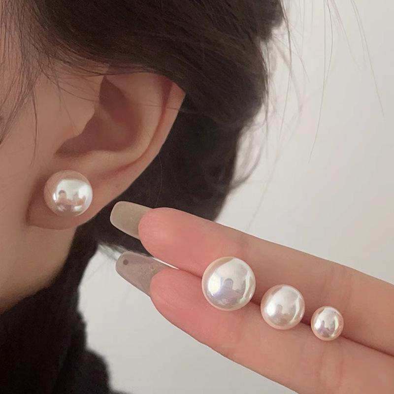 925 Sterling Zilver Vintage Parel Oorbellen Minimalistische Verfijnde Stud Oorbellen Elegante Sieraden Cadeau voor Vrouwen Klassieke Retro Parel Oorbellen