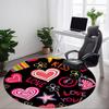 1 Stück Liebe, Kuss Stuhl Teppich für Büro - Langlebig, Ideal für Stuhlunterlagen, Stilvoller & Funktionaler Dekorativer Teppich yy260130071