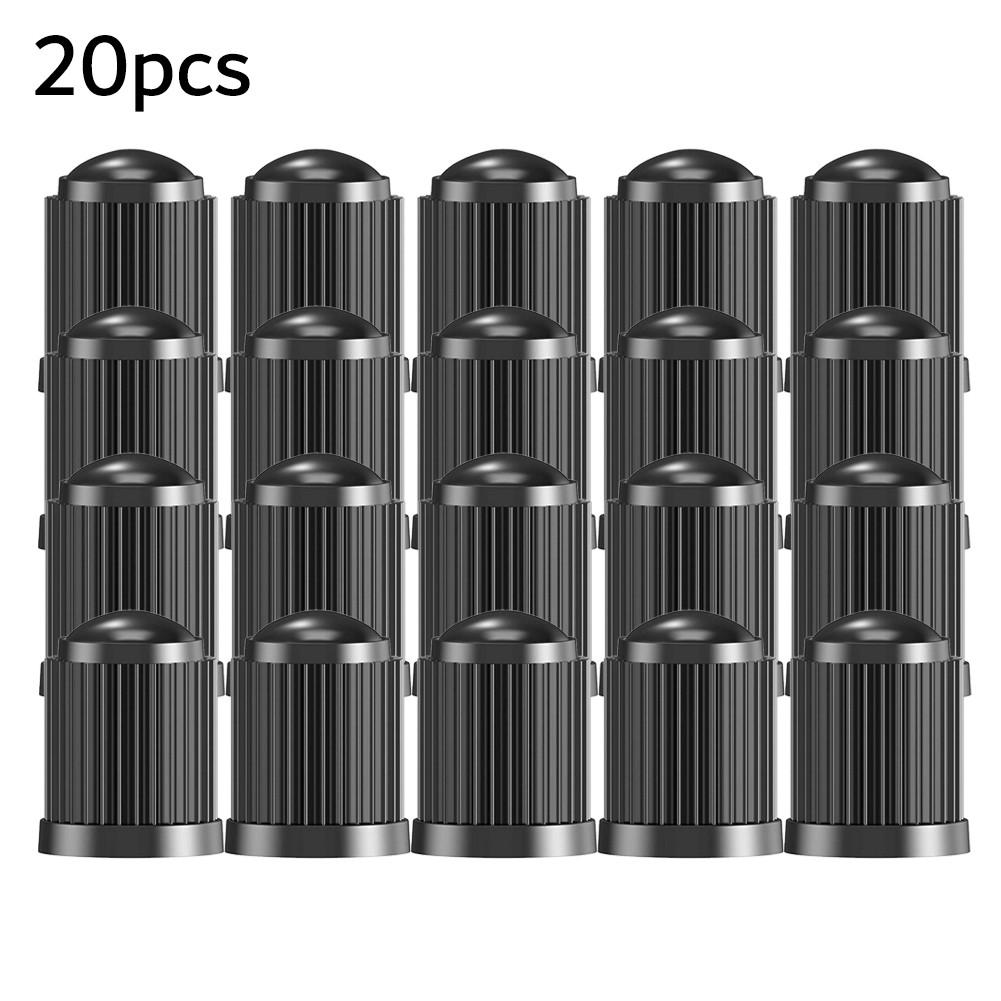 Dust Valve 20 X Black Plastic Valve Car Tyre Tube Bike Bicycle Valve Cap New