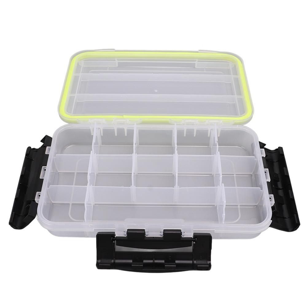 With Movable Dividers Lure Storage Box Transparent Fishing Organizer Box  Outdoor Fishing