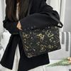 Chinese Butterfly PU Leather Shoulder Bag For Women Large Capacity Underarm Purse Elegant Casual Satchel Handbag KTY