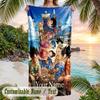 Dragon Ball Strandtuch, Personalisierter Custom-Name-Text, Schnelltrocknendes Großes Saugfähiges Handtuch Für Strand Pool