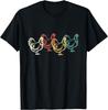 Chicken Vintage T Shirt Funny Poultry Farmer Gifts Tee Man W