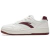 First Year Slip Resistant Height Increasing Low Top Skateboard Shoes Women's White Red Sneakers 122618034R-7