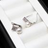 925 Sterling Silber Clip-Ohrringe Rosa,Echte Natürliche Süßwasser Schwarze Perlenohrringe für Damen Ehefrau Mutter Geburtstagsgeschenk Weiß
