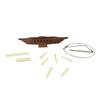 10PCS 6 String Acoustic Guitar Bridge Rosewood Set Musical Instrument Accessory with Saddle Nut Pin