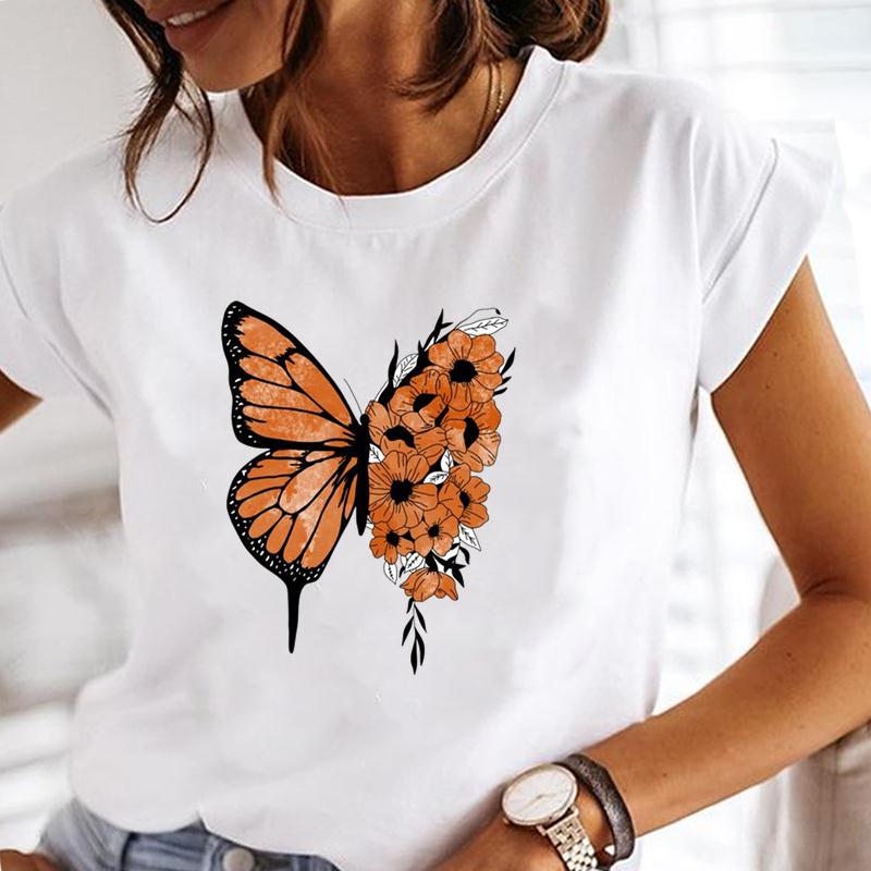 Tricou cu imprimeu în stilul anilor 90 pentru femei Tendință de păpădie Tricou cu mânecă scurtă pentru femei Îmbrăcăminte pentru femei Casual Vară Tricou cu grafic