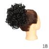 MISSQUEEN Synthetische kurze blonde Pferdeschwanz-Verlängerung, unordentliche Haarknoten, Perückenstück, elastischer Kordelzug, lose Welle, großer lockiger Dutt-Pferdeschwanz für Frauen
