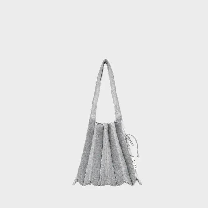 Lucky Pleats Knit S Starry Platinum