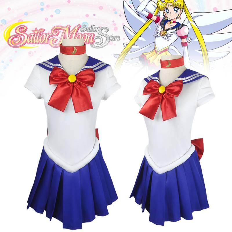 Sailor Moon inspiriertes Kostüm Mond Hase 4. Generation Sailor für Kinder und Erwachsene