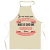 Kitchen Apron - Superwoman Dancer - Printed In France - Durable Cotton - Adjustable Ties