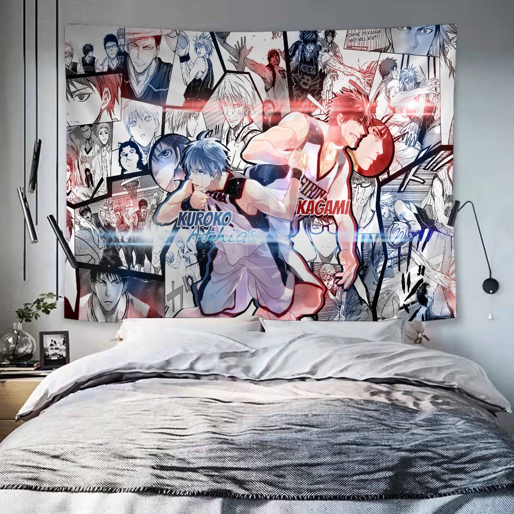 Kuroko No Basket Cartoon Wandteppich Hippie Blume Wandteppiche Schlafsaal Dekor Kunst Heimdekor
