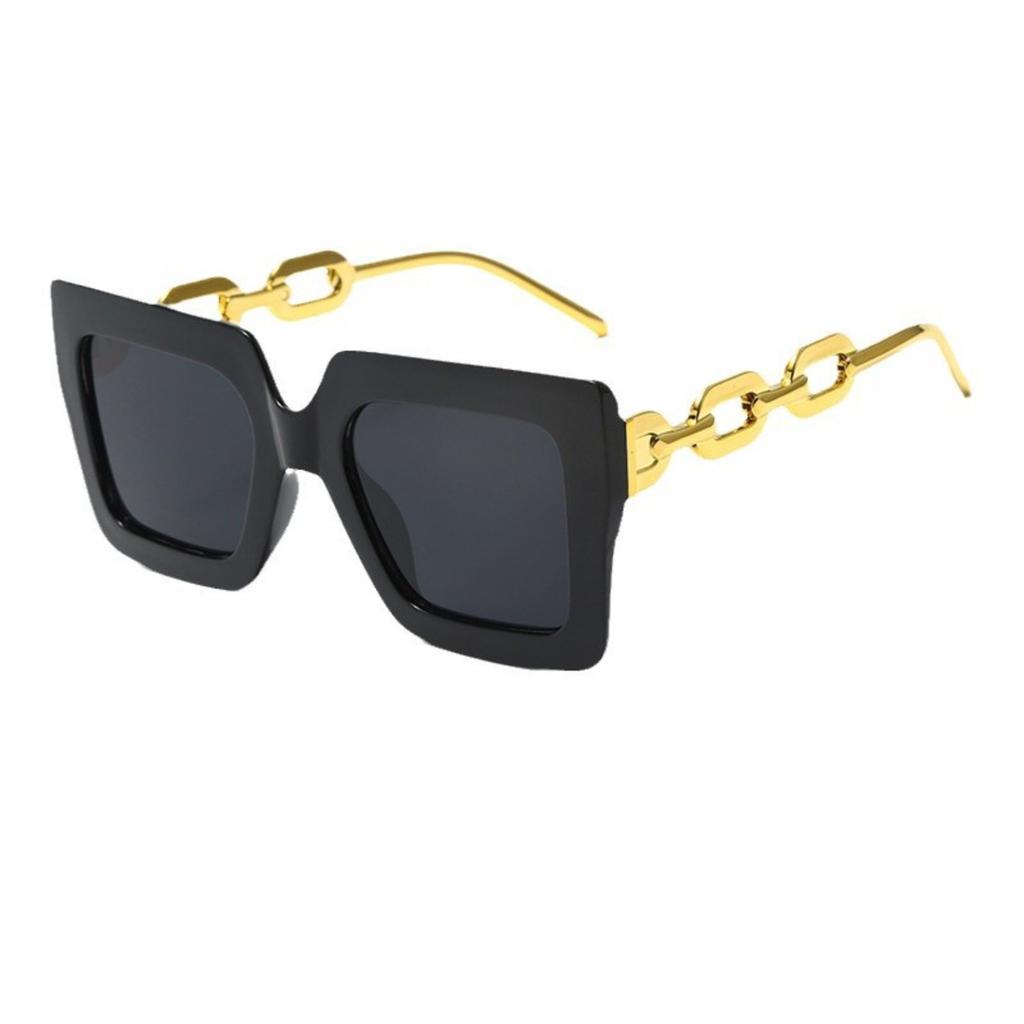 Trendy European And American Sunglasses With Chain And UV